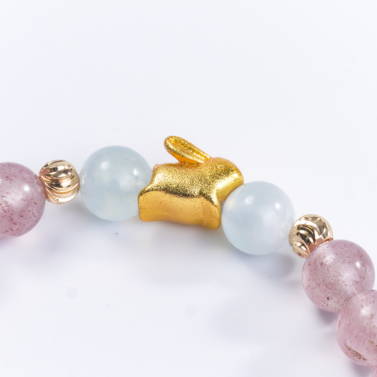 Gentle Rabbit • Healing & Inner Peace Crystal Bracelet