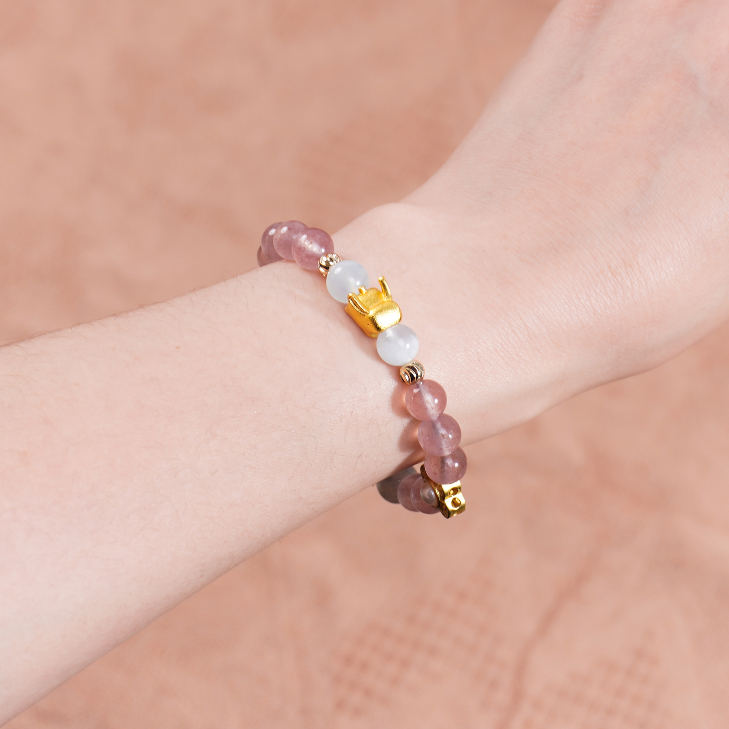 Gentle Rabbit • Healing & Inner Peace Crystal Bracelet