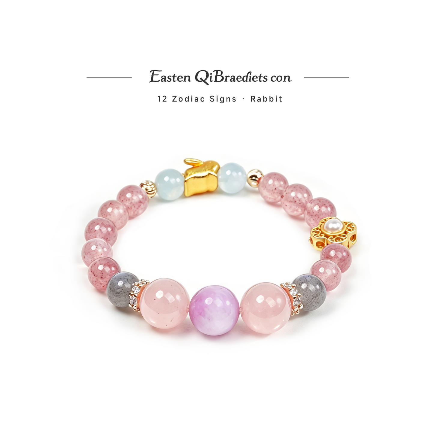 Gentle Rabbit • Healing & Inner Peace Crystal Bracelet