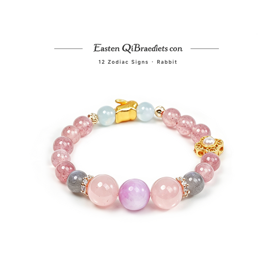 Gentle Rabbit • Healing & Inner Peace Crystal Bracelet